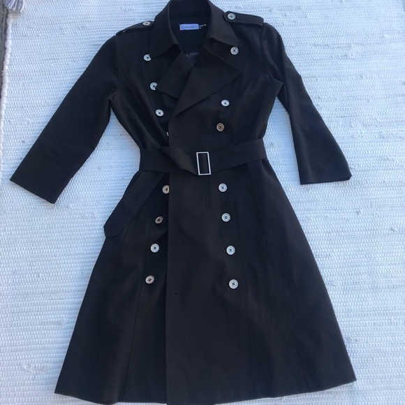 calvin klein military coat dress